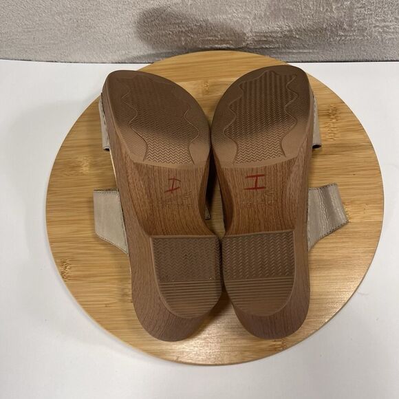 Dansko Womens Size US 12 Sophie Tan Slip On Chunky Heel Sandal Buckle Slides - Picture 8 of 8